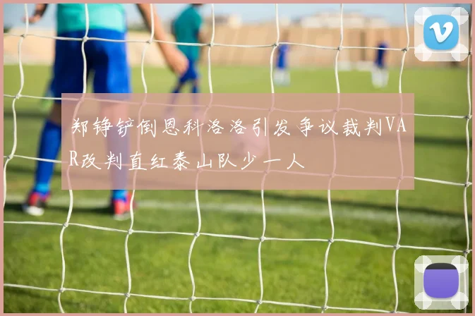郑铮铲倒恩科洛洛引发争议裁判VAR改判直红泰山队少一人